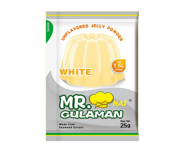 Mr. Gulaman Unflavored Jelly Powder White (sachet 25g)
