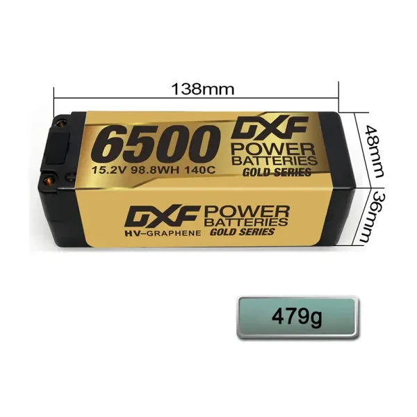 DXF Lipo Battery 4S 15.2V 6500MAH 140C