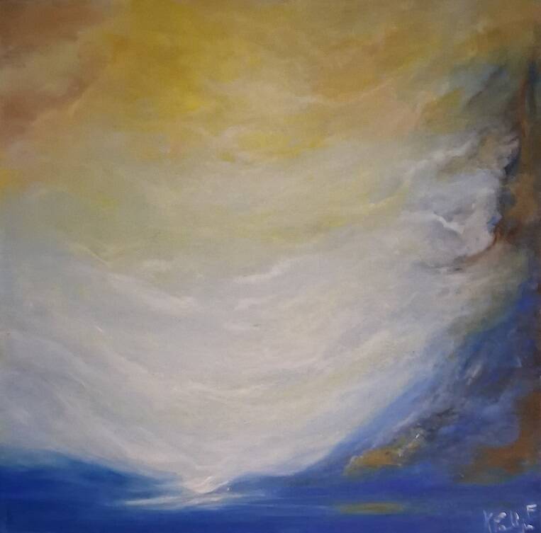 Acrylique sur toile: 29 x 29 cm
