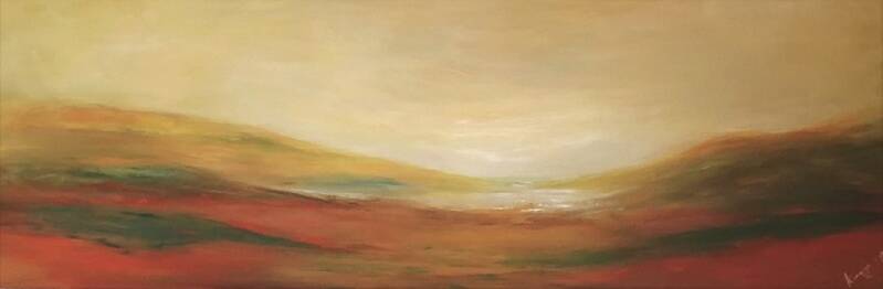 Acrylique sur toile: 40 x 120 cm: Epuisé