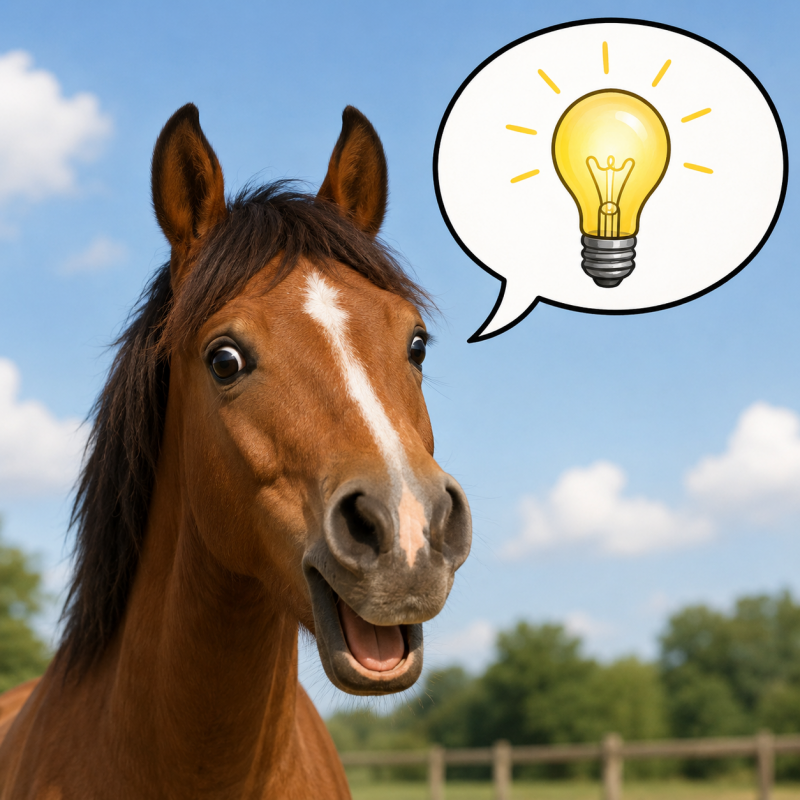 Pferd freut sich über Wissen und Impulse aus dem Blog