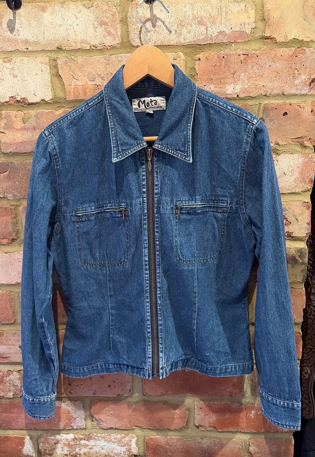 Moto Jeanswear Blue Denim Zip Jacket – UK 12