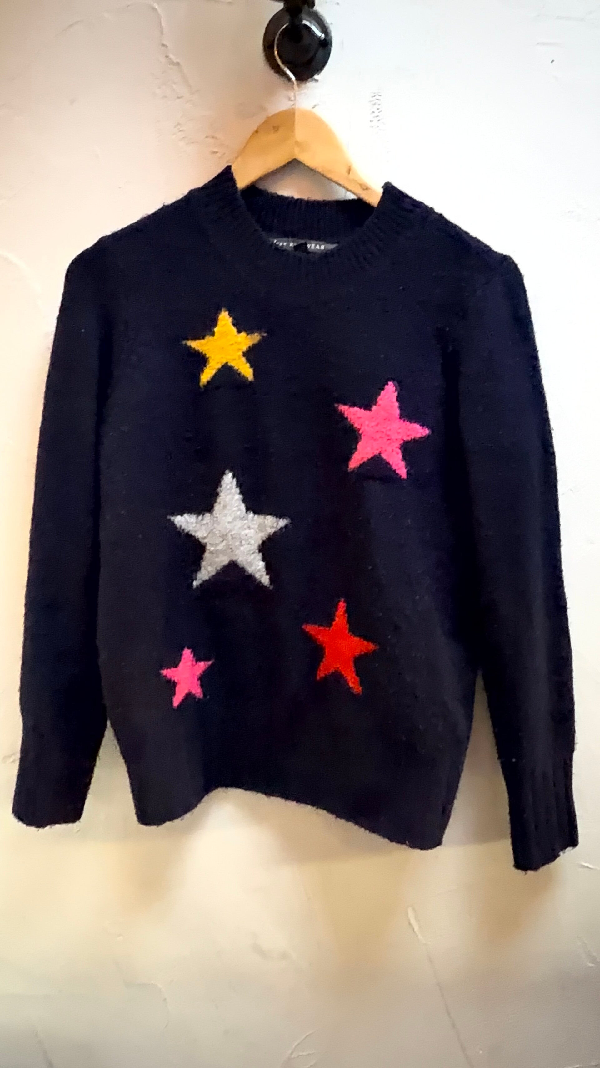 Bonmarché Navy Star Jumper – UK 12