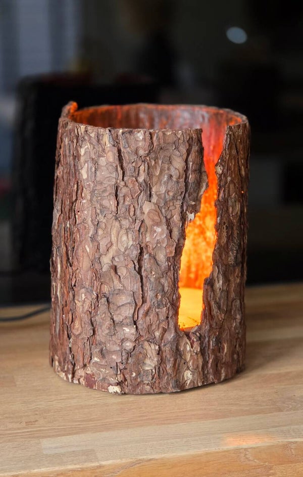 Unieke houten lamp 4