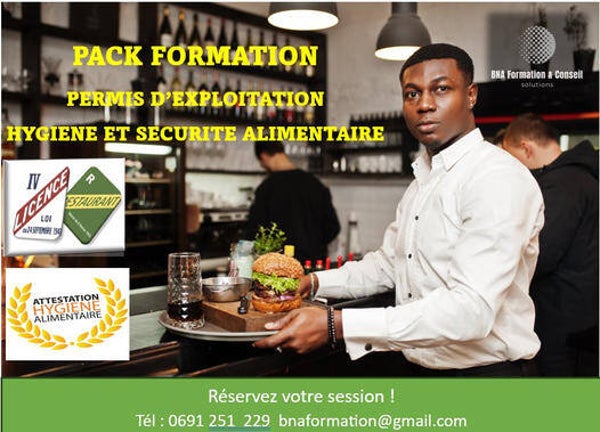 Formation Pack Permis d'exploitation et hygiène alimentaire