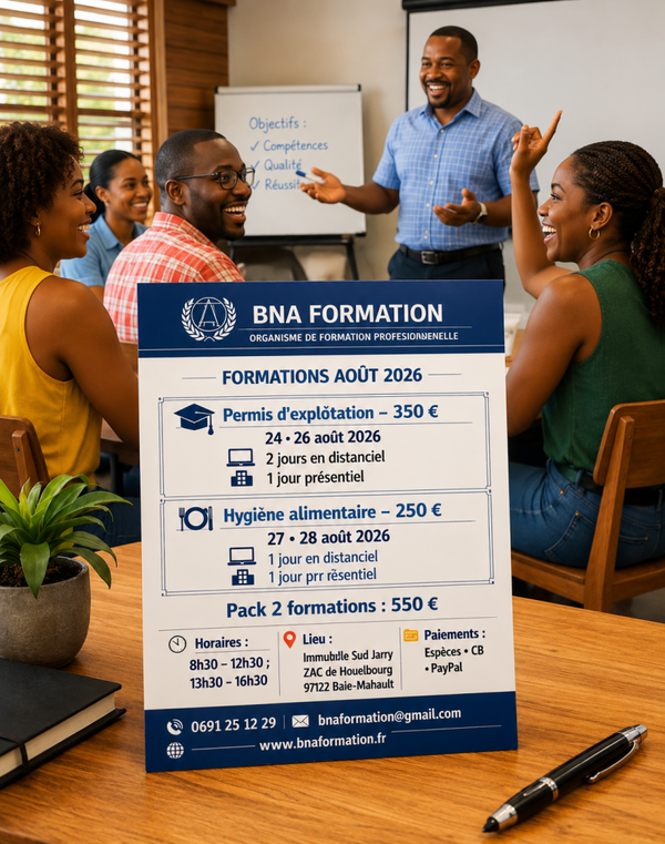 Formation Pack Permis d'exploitation et hygiène alimentaire