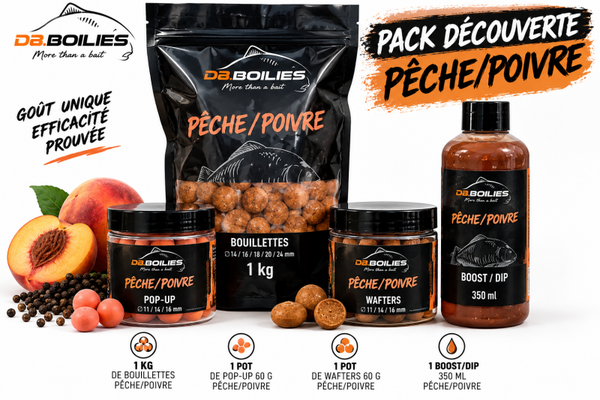 PACK DÉCOUVERTE PÊCHE/POIVRE 🌶️🍑