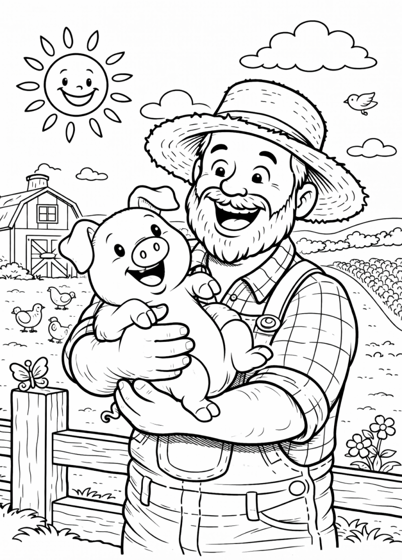 kleruplaat boerderij