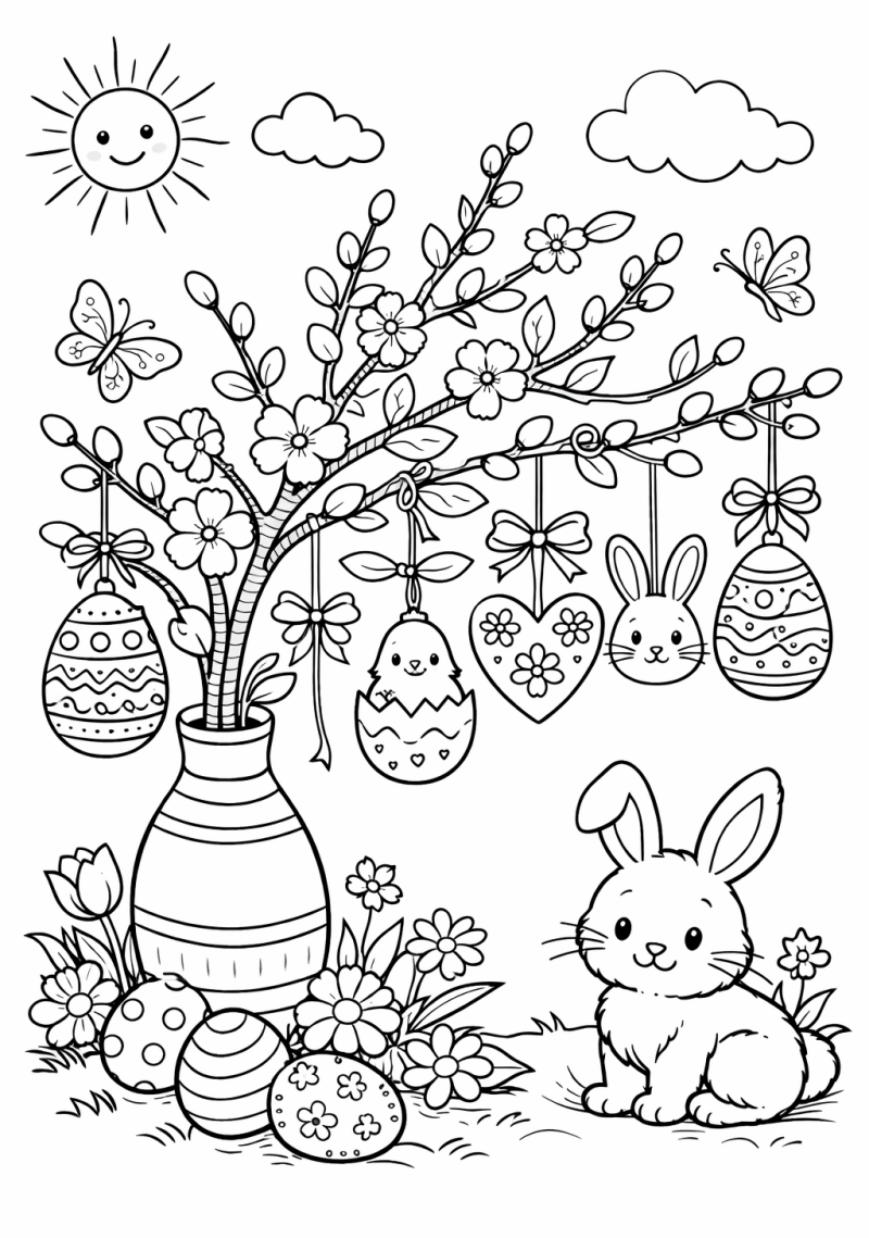 Kleurplaat Pasen