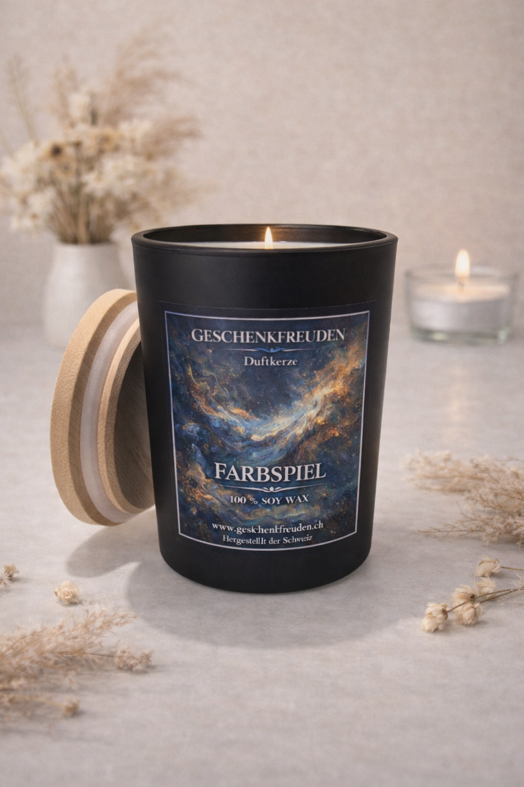 Duftkerze Farbspiel - Patchouli Paradise