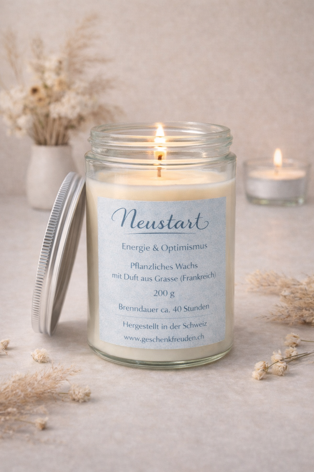 Duftkerze Neustart - Menthe Eukalyptus