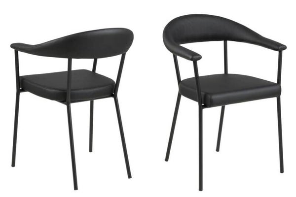 Jedilni stol z nasloni Ava – minimalistična eleganca v popolni ravnotežju