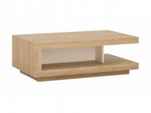 Klubska mizica Lyon LYOT01 hrast/bela