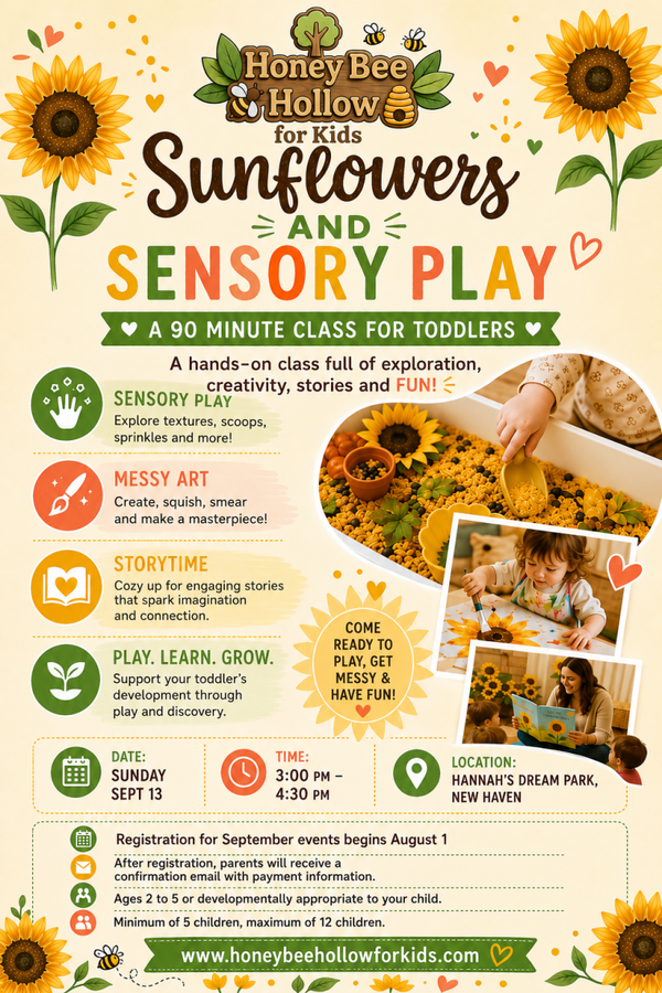 Sunflowers and Sensory Play - New Haven