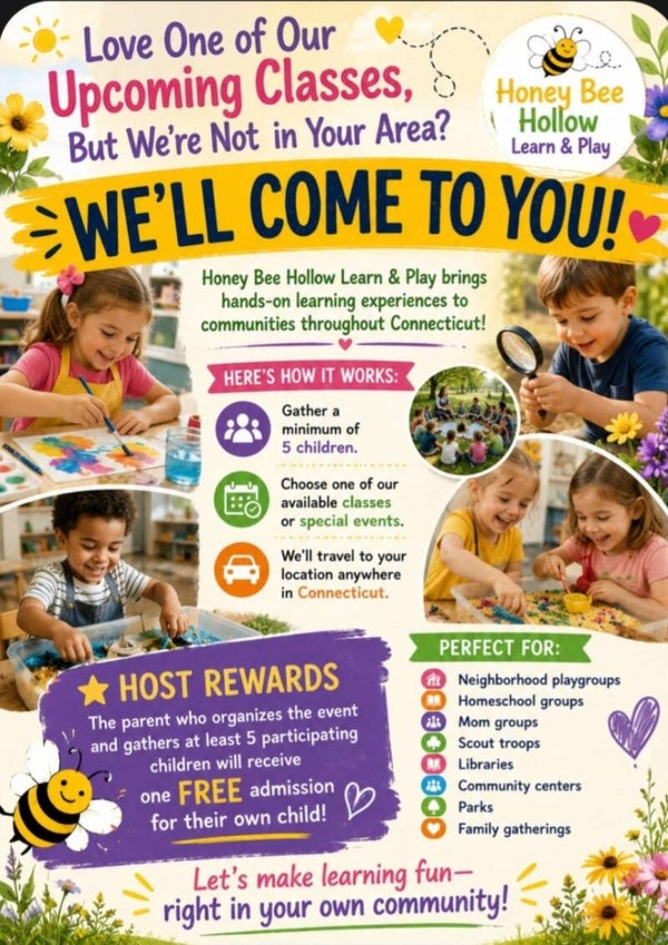 No class available in your area?  We come to you!