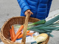Panier avec des légumes