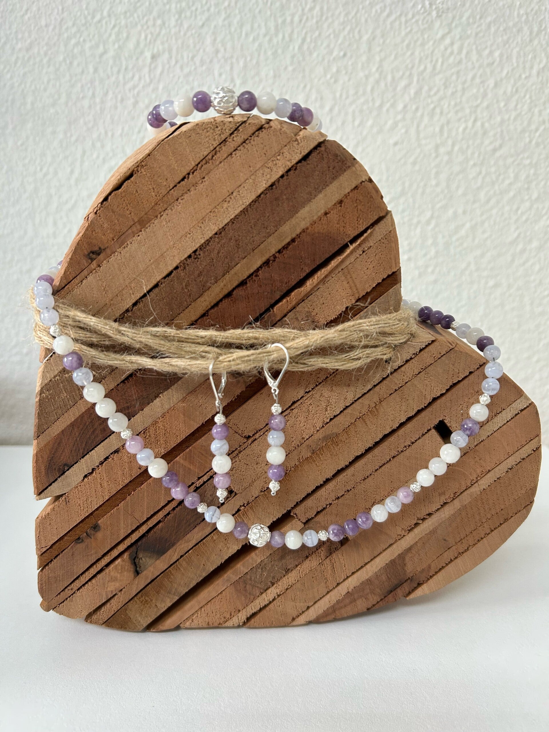 Heilstein-Schmuck-Set - das Gelassene (S320)