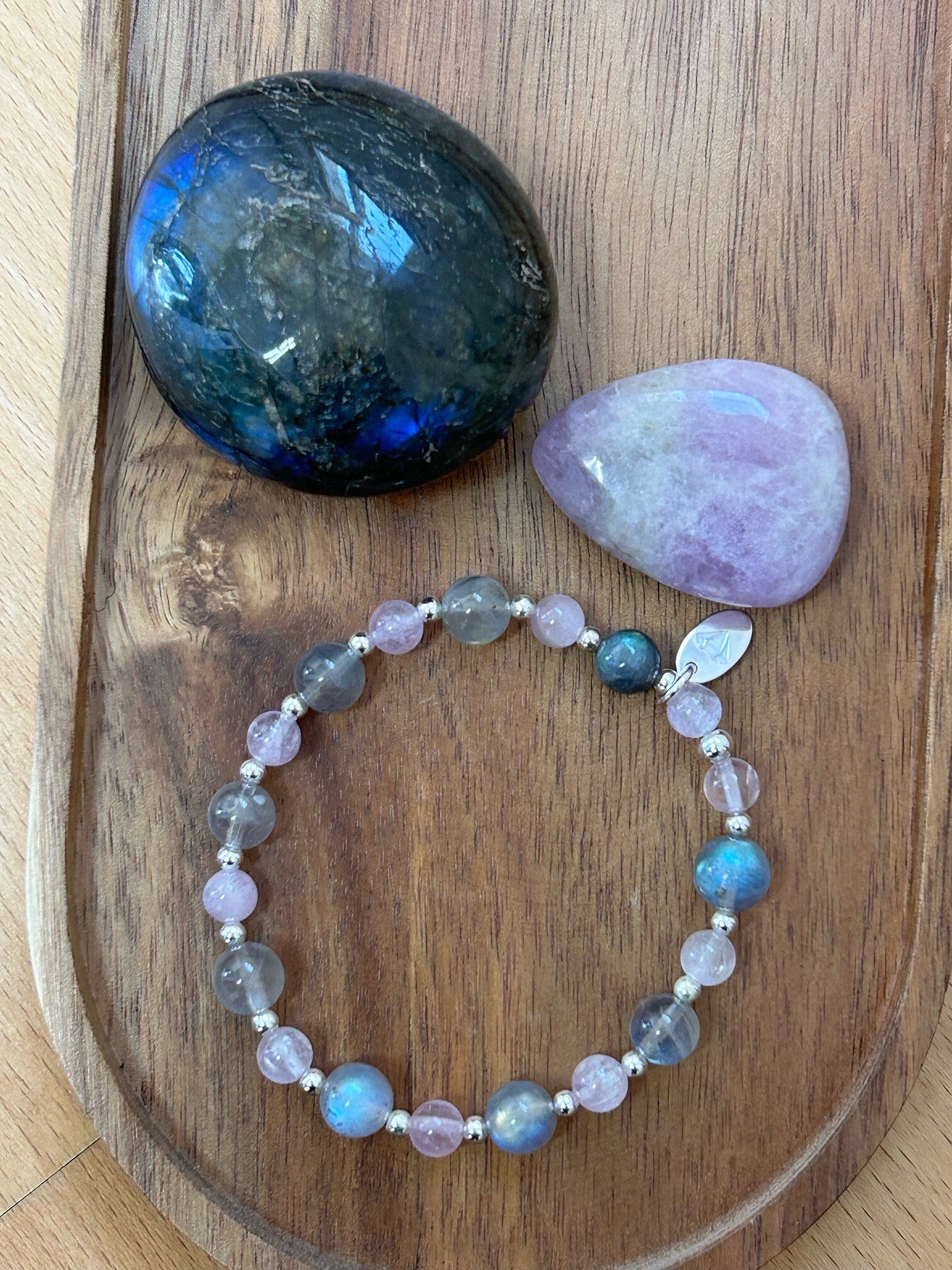 Armband - Labradorit/Kunzit (A386)