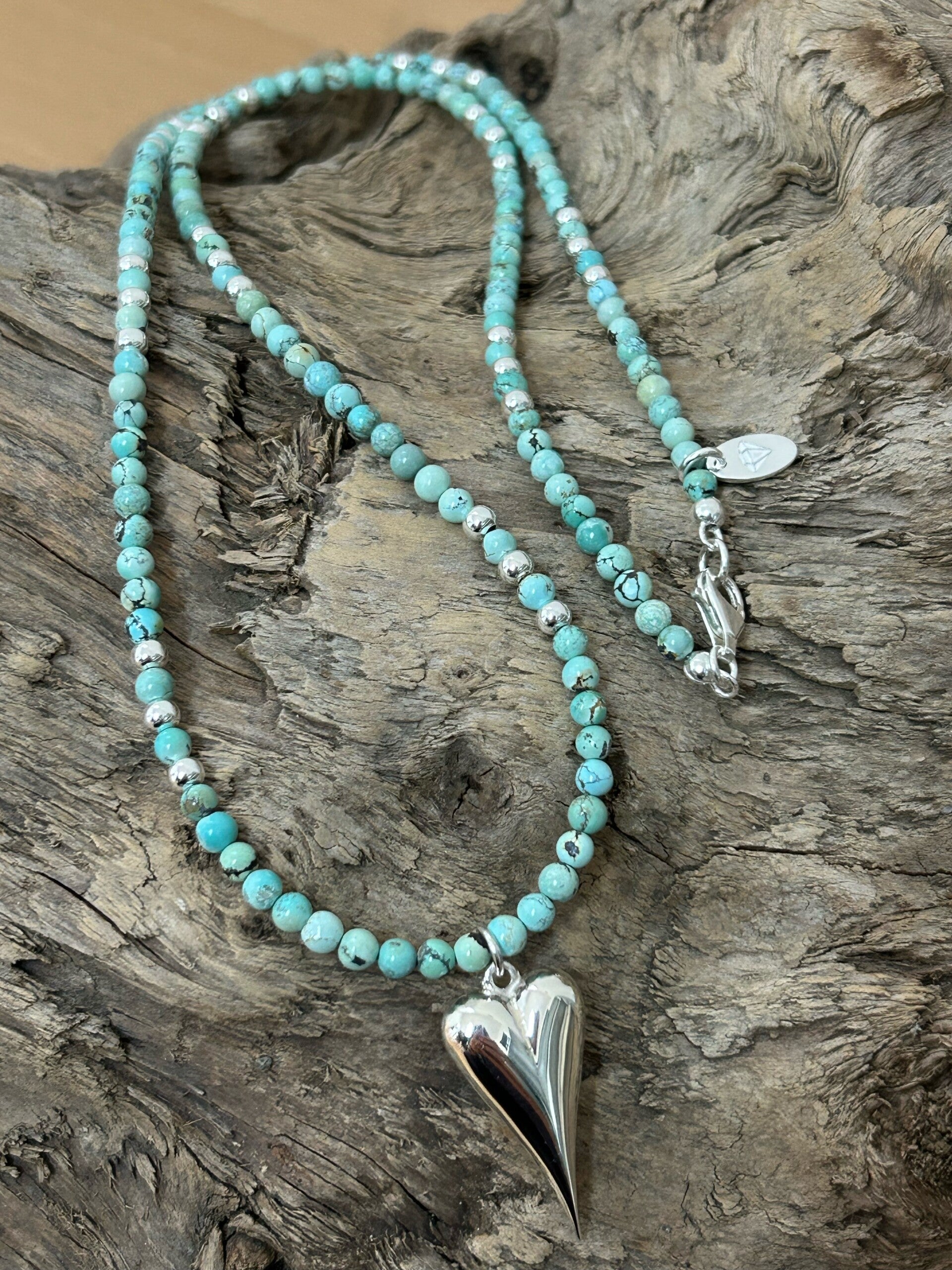 Halskette - Türkis Tibet hell (H282)