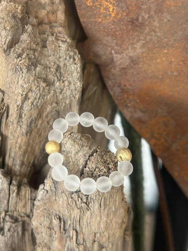 Fingerring - Bergkristall matt (R116)