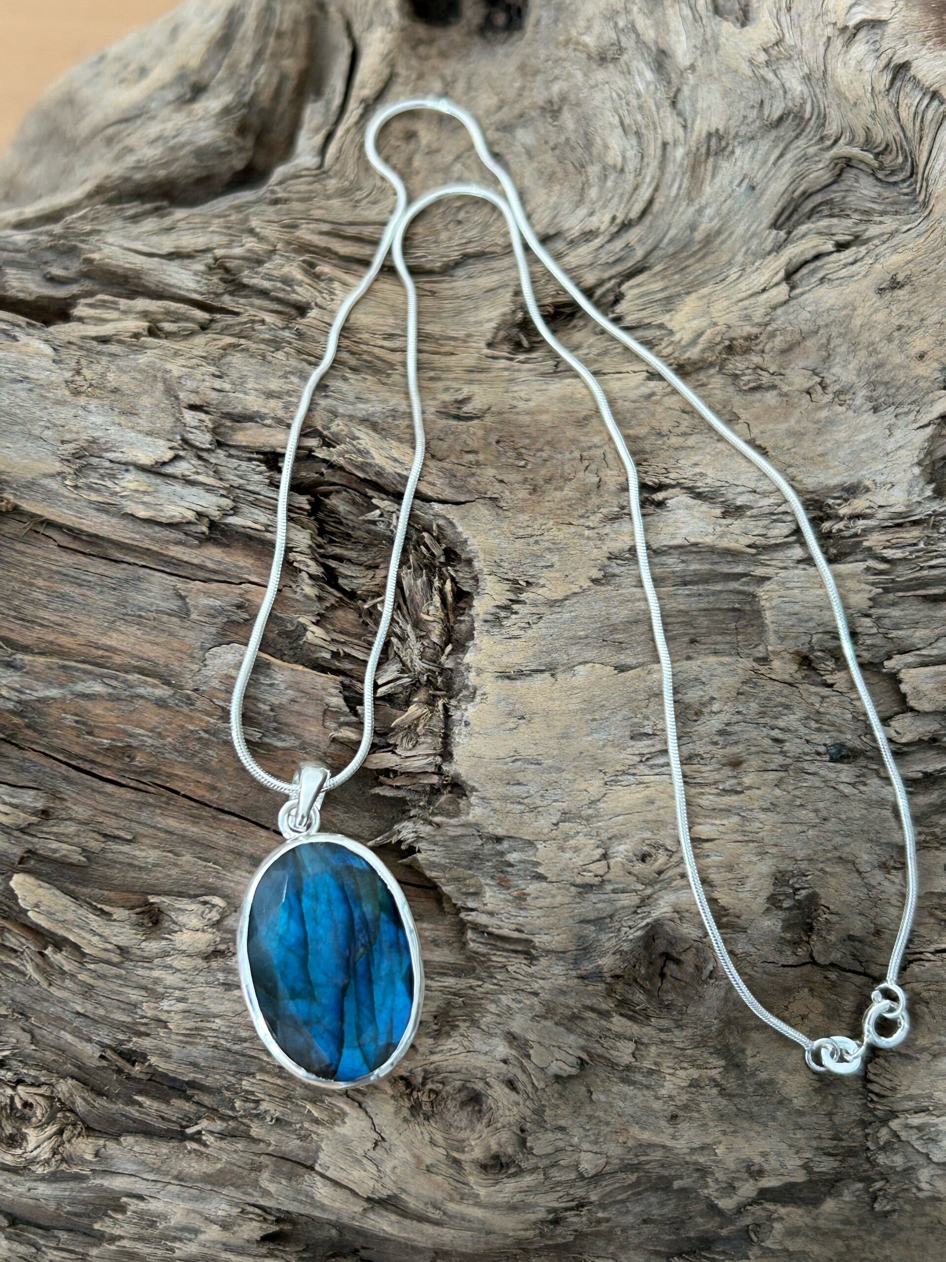 Halskette - Labradorit facettiert (H250)