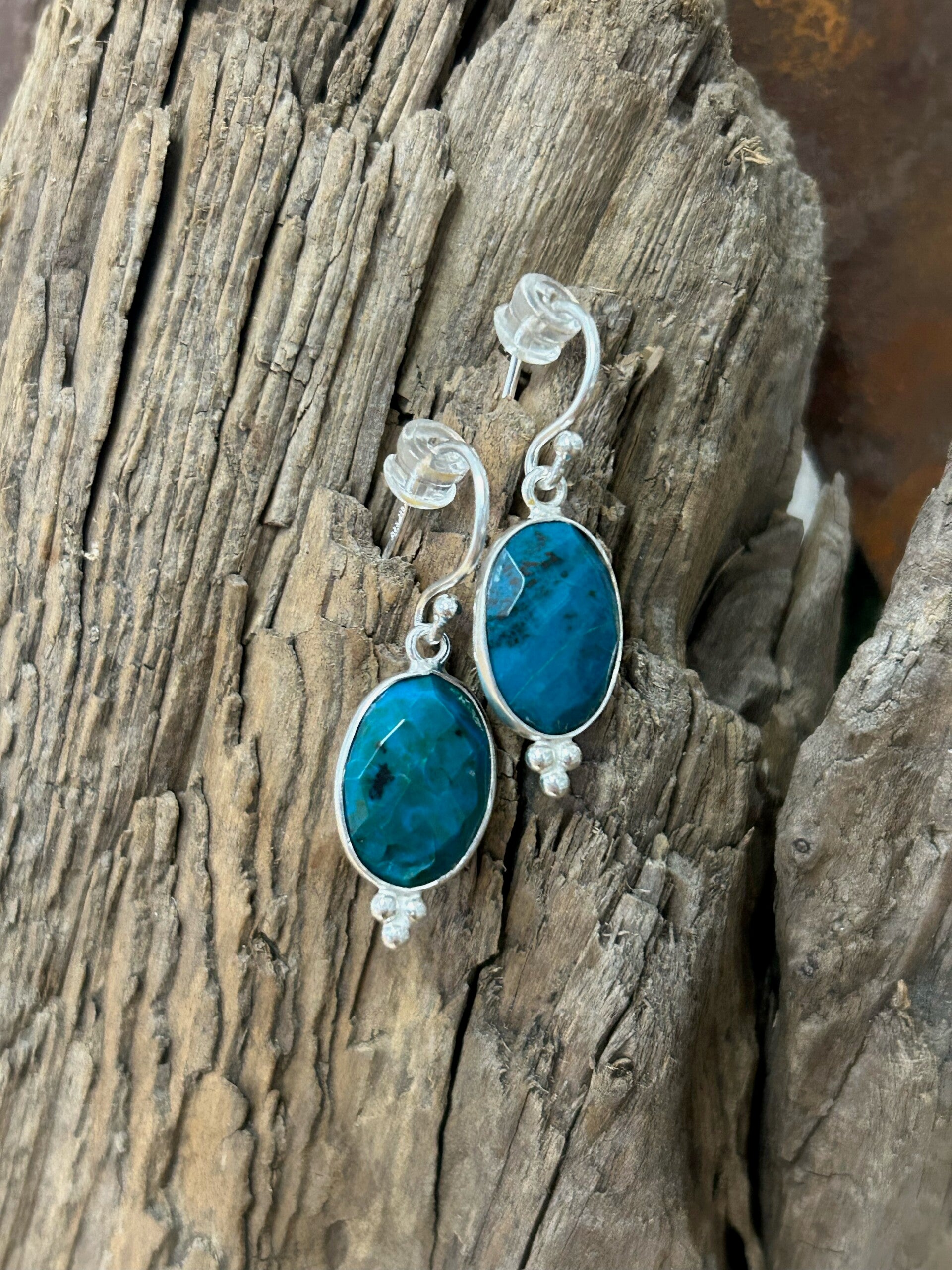 Ohrringe - Chrysokoll (O357)