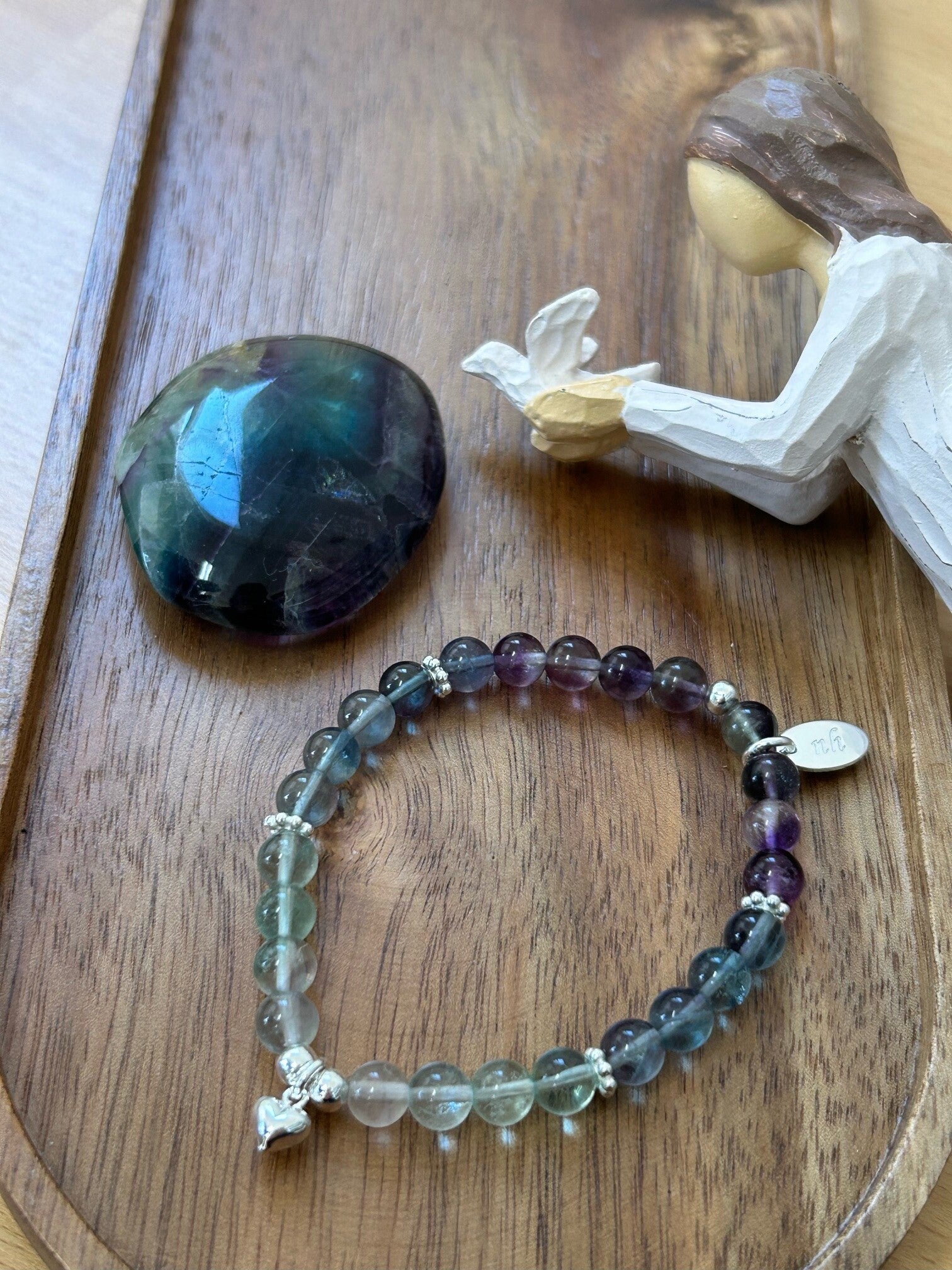 Armband - Fluorit Regenbogen (A364)