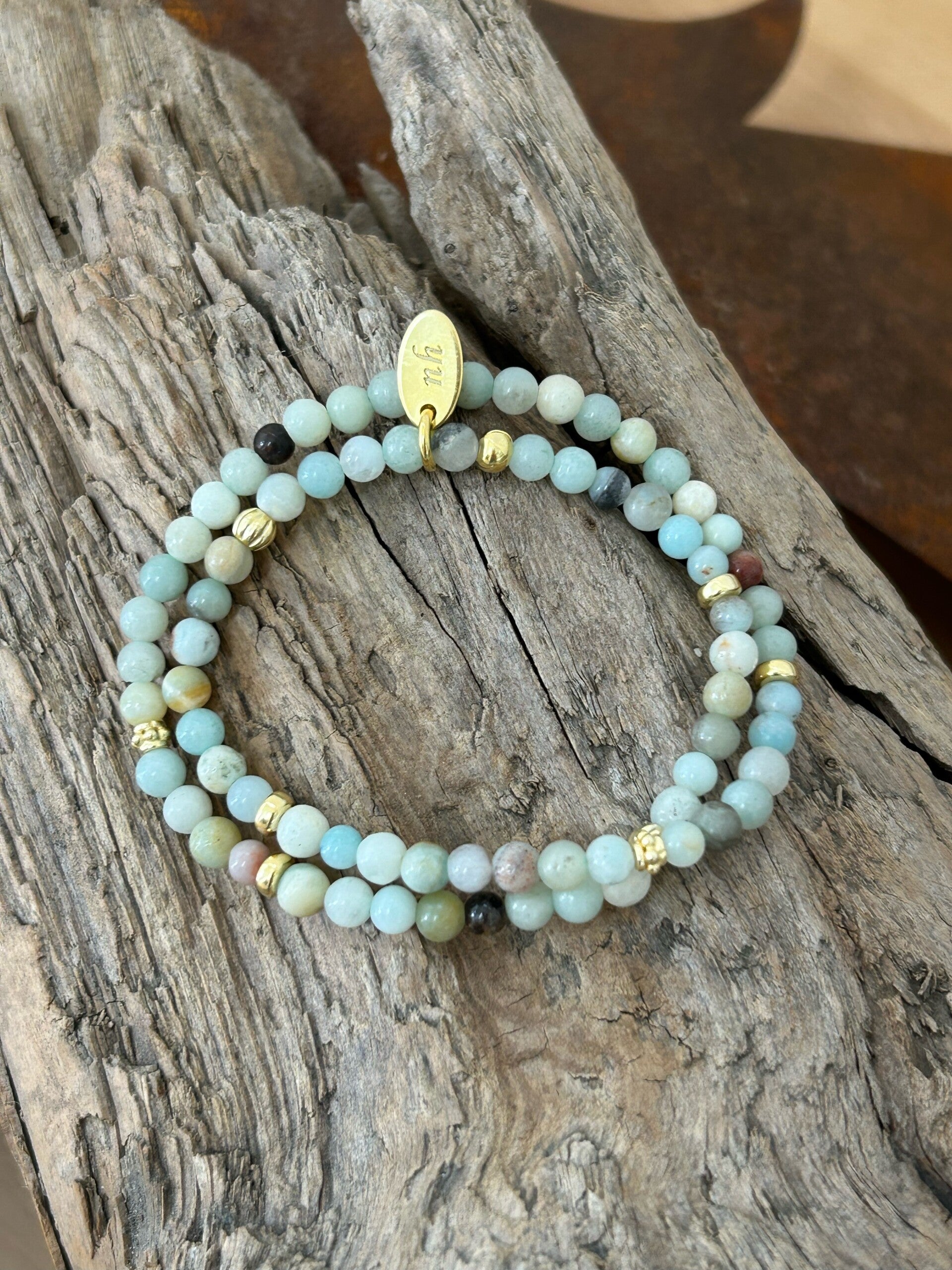 Armband (2-fach) - Wickelarmband Amazonit (A442)