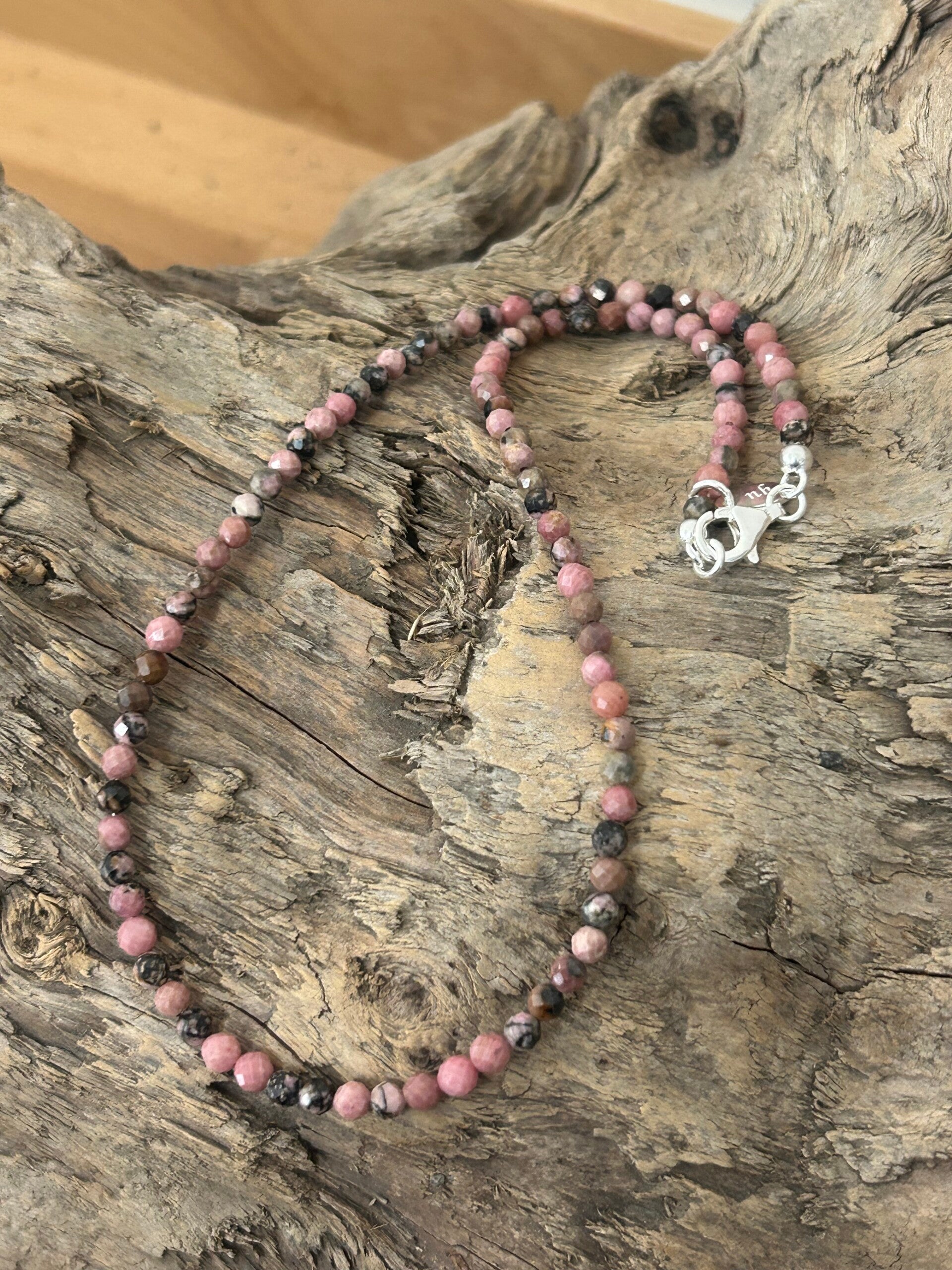 Halskette - Rhodonit (H437)