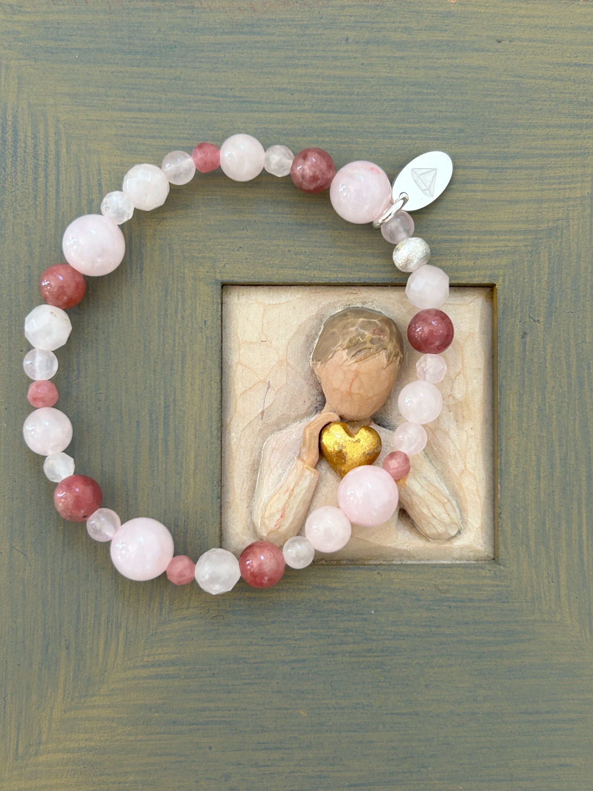 Armband - Rosenquarz & Rubellit (A520)