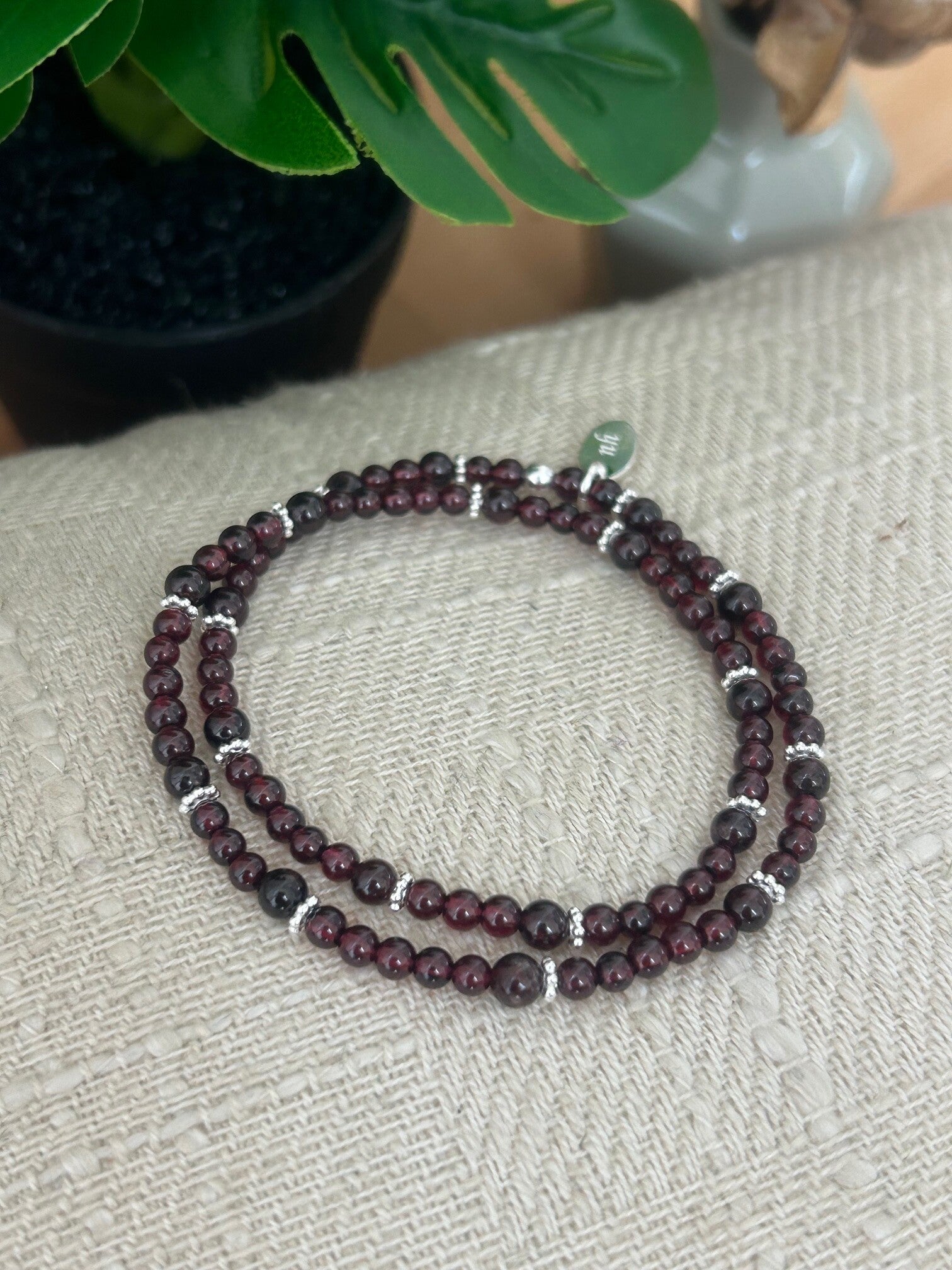 Wickelarmband - Granat (A707)