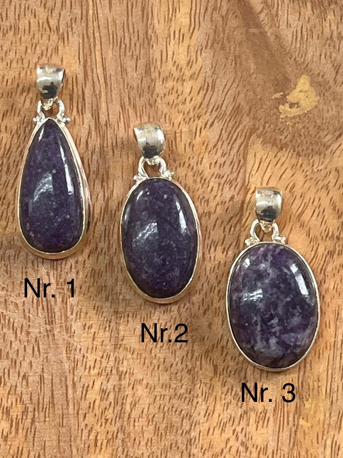 Anhänger - Lepidolith Madagaskar AA-Qualität (H399)