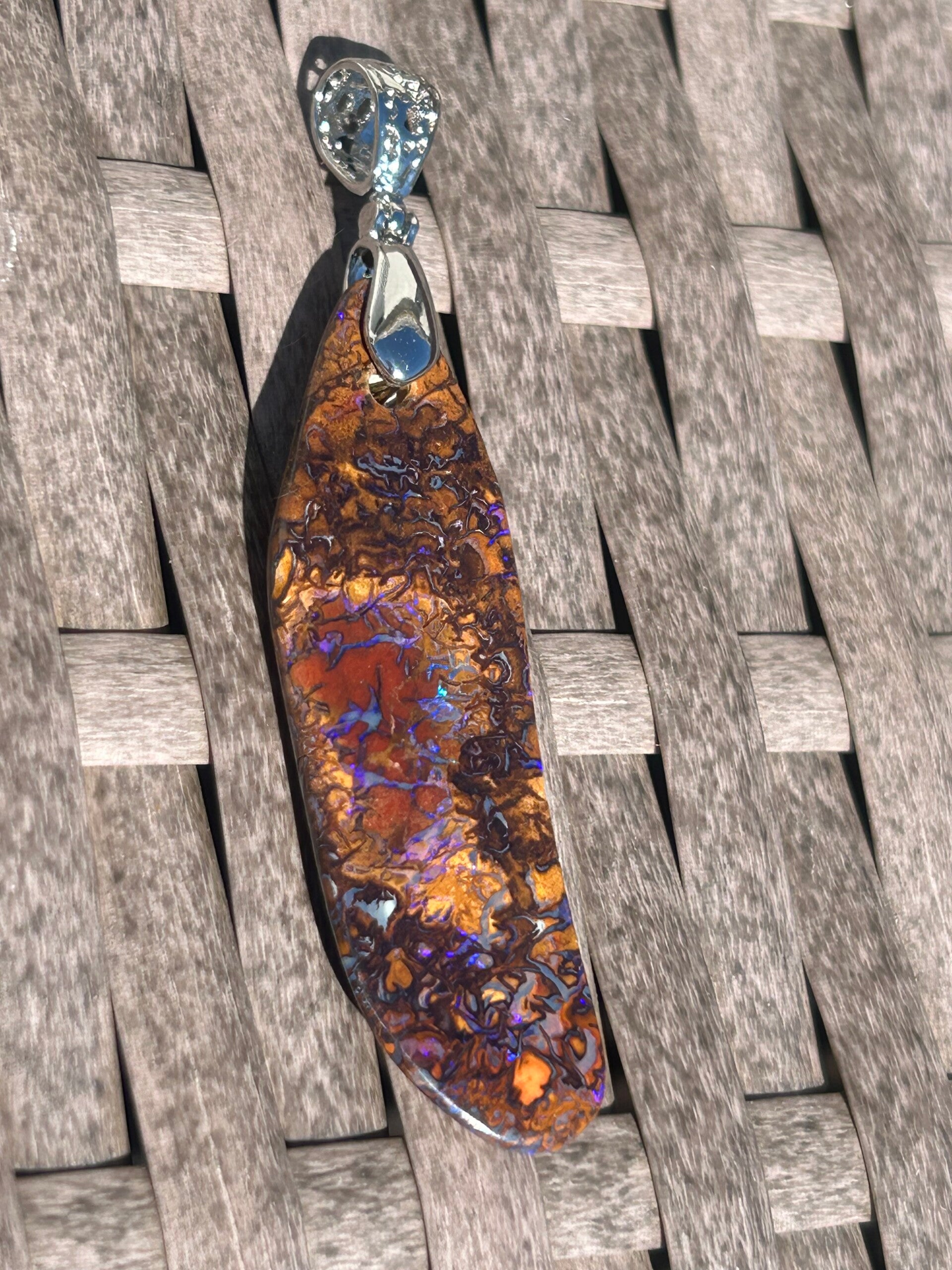 Anhänger - Boulder Opal Australien (H484)