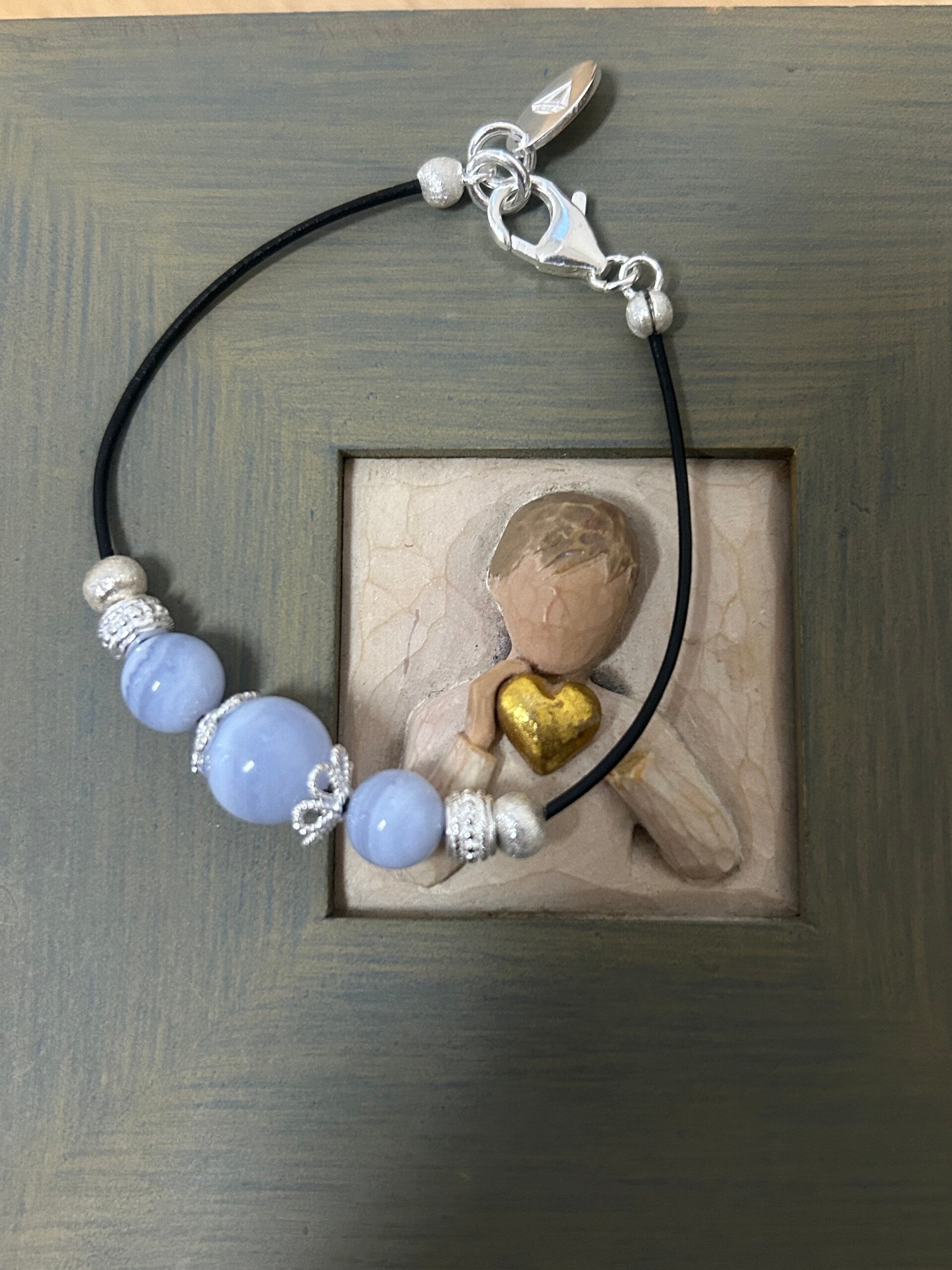 Armband - Chalcedon blau (A580)