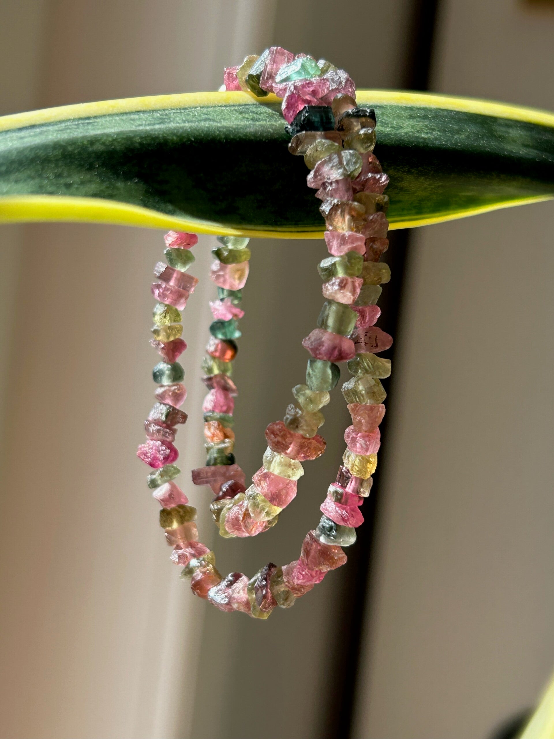 Armband (2-fach) - Wickelarmband "Turmalin bunt" (A483)