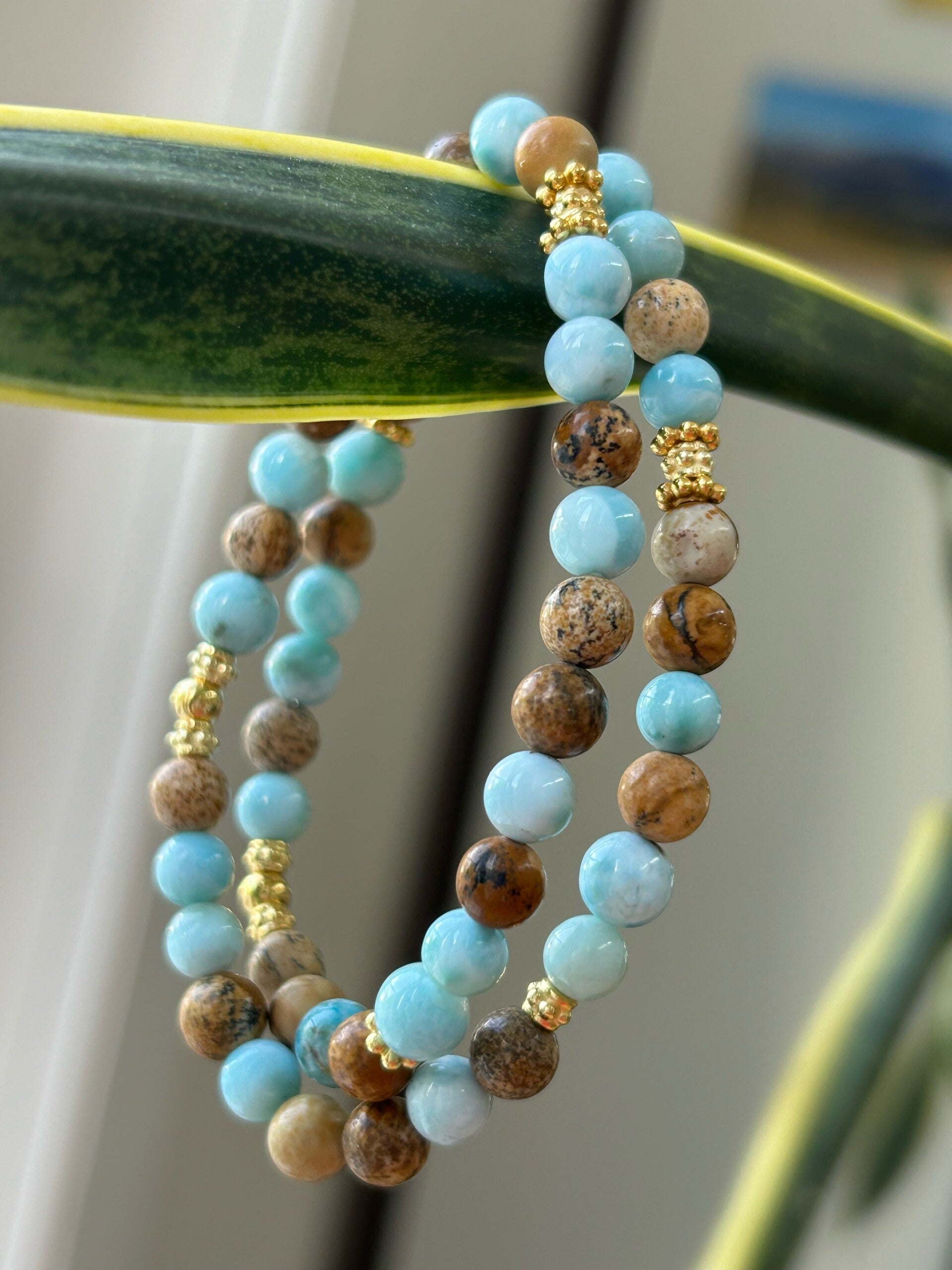 Armband (2-fach) - Wickelarmband "Strandfeeling" (A484)