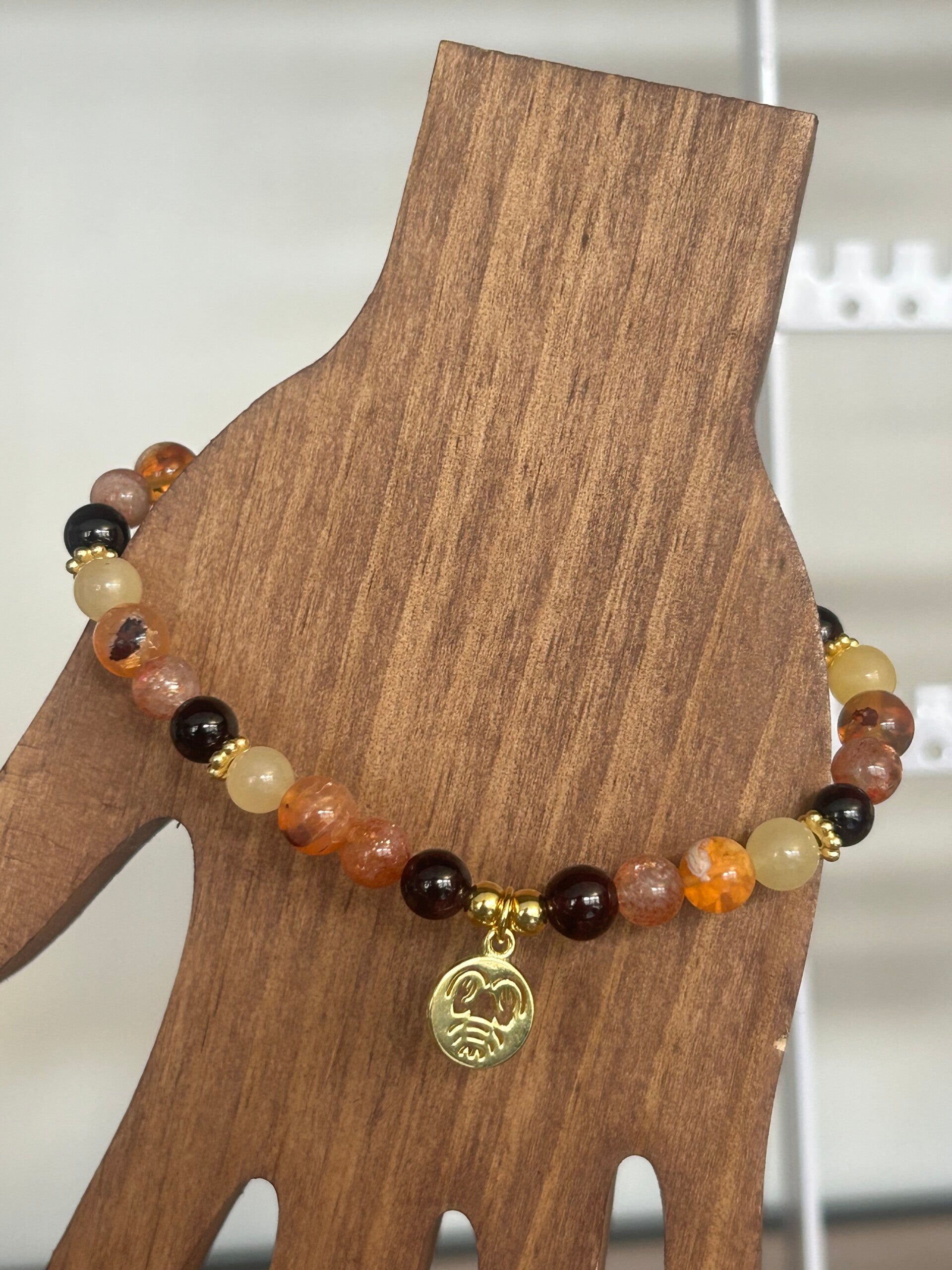 Armband - Sternzeichen KREBS, Aszendent Löwe (A820)