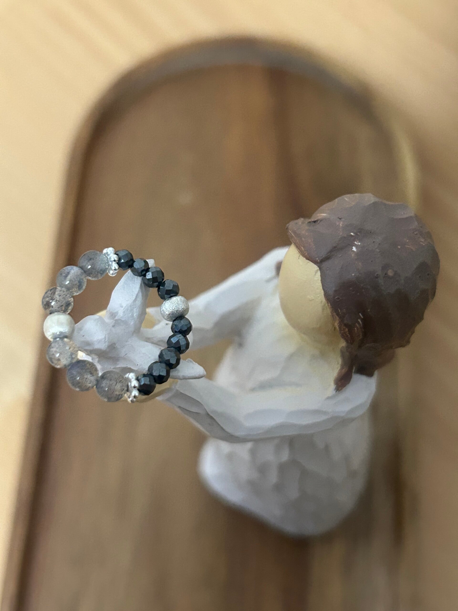 Fingerring - Hämatit & Labradorit (R083)