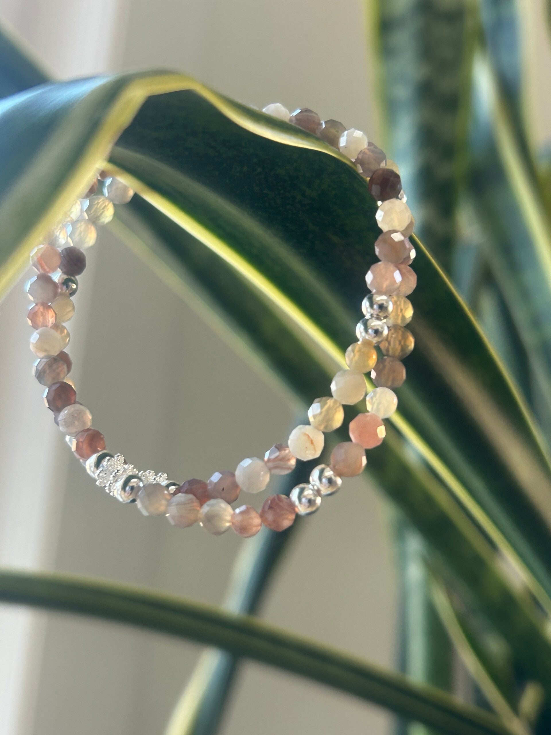 Armband (2-fach) - Achat Botswana (A610)