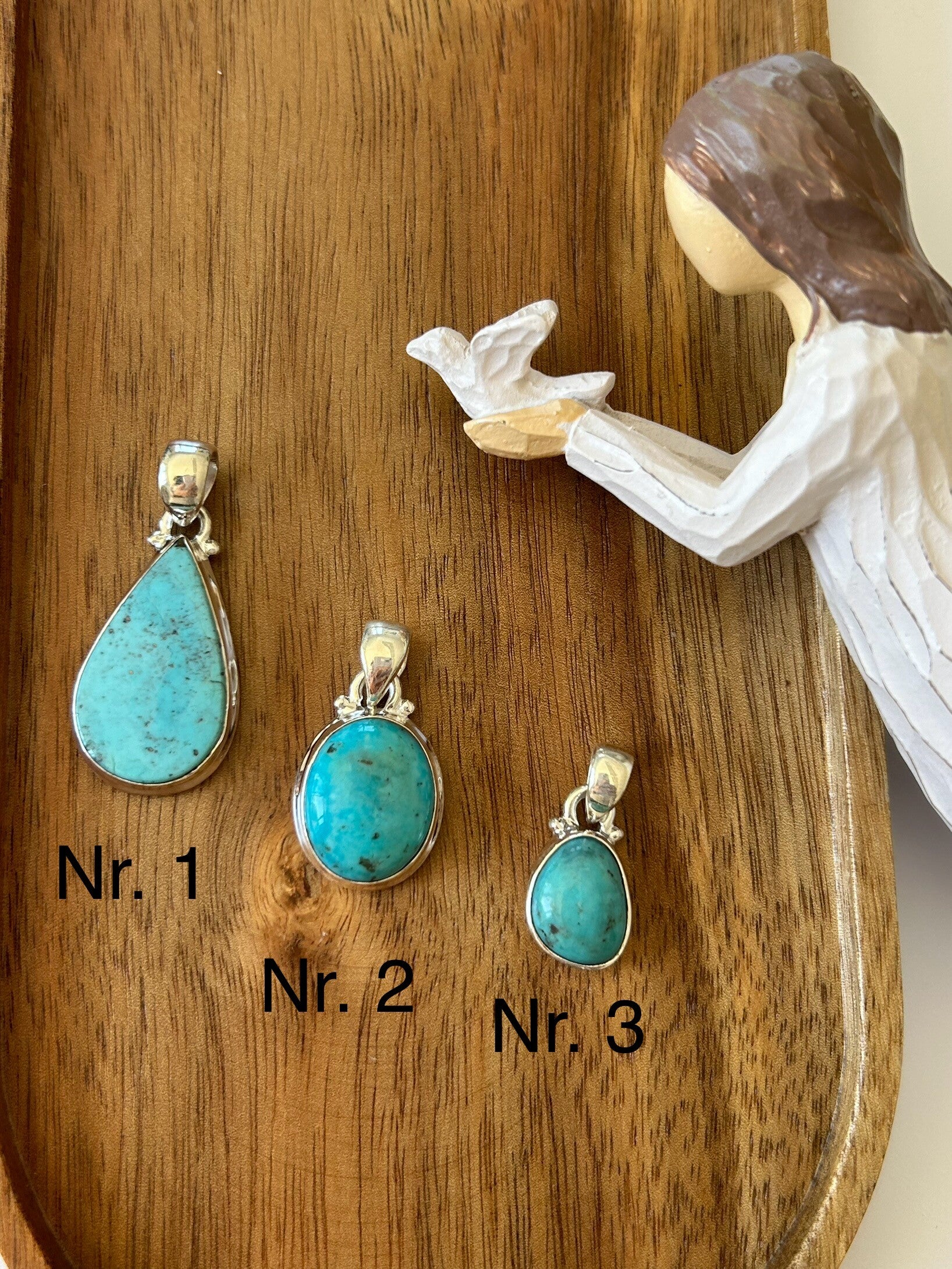 Anhänger - Türkis China AA-Qualität (H375)