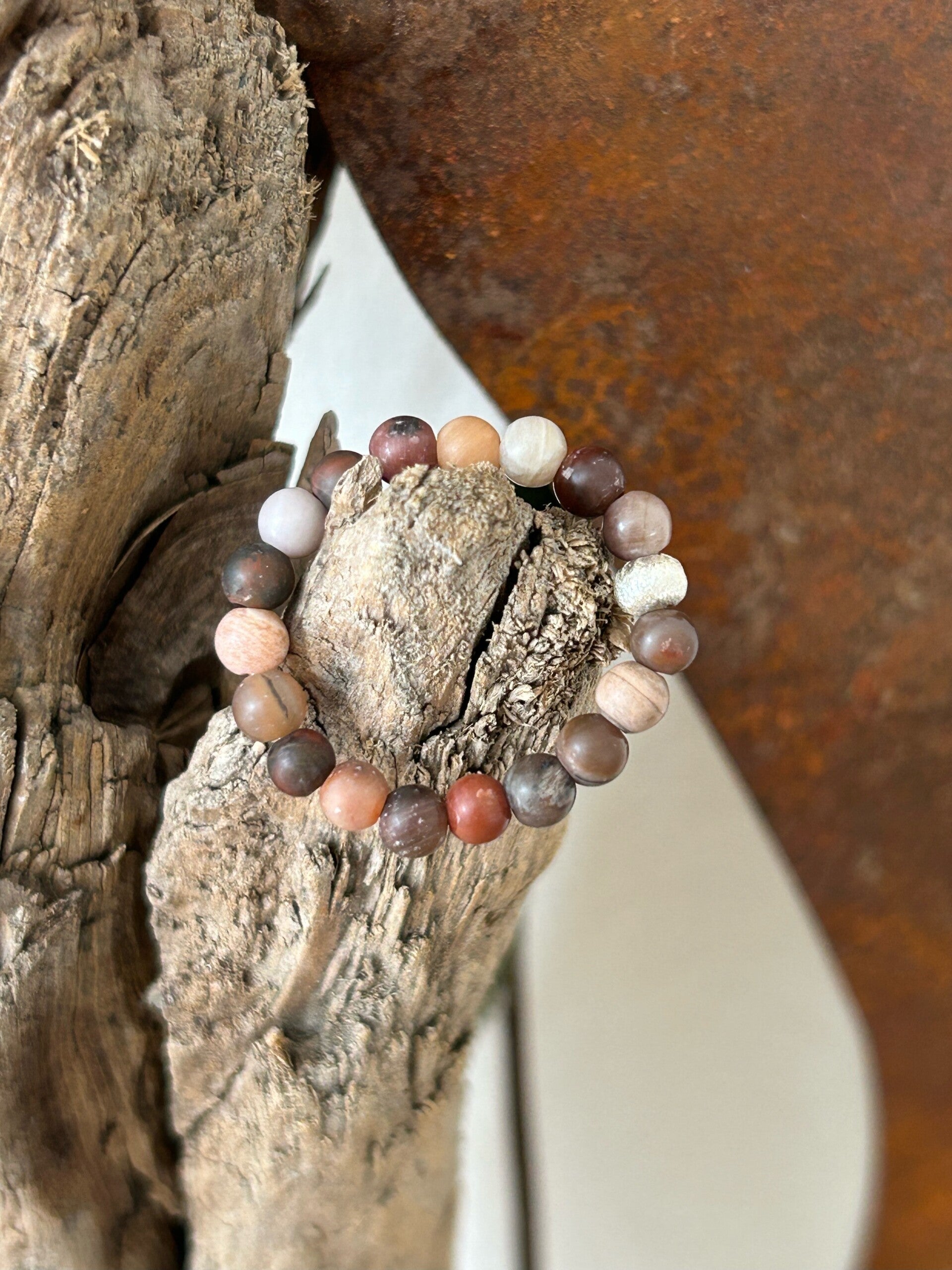 Fingerring - versteinertes Holz (R024)