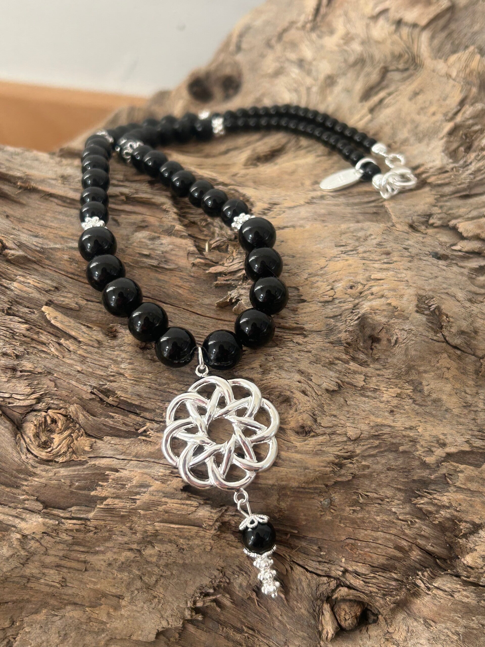 Halskette - Obsidian (H430)