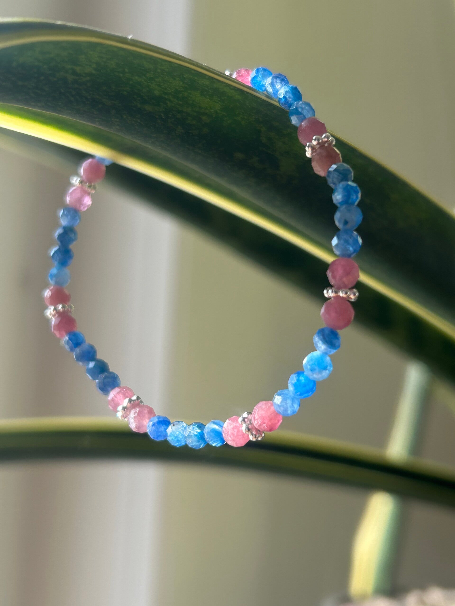 Armband - Kyanit & Rubellit (A638)