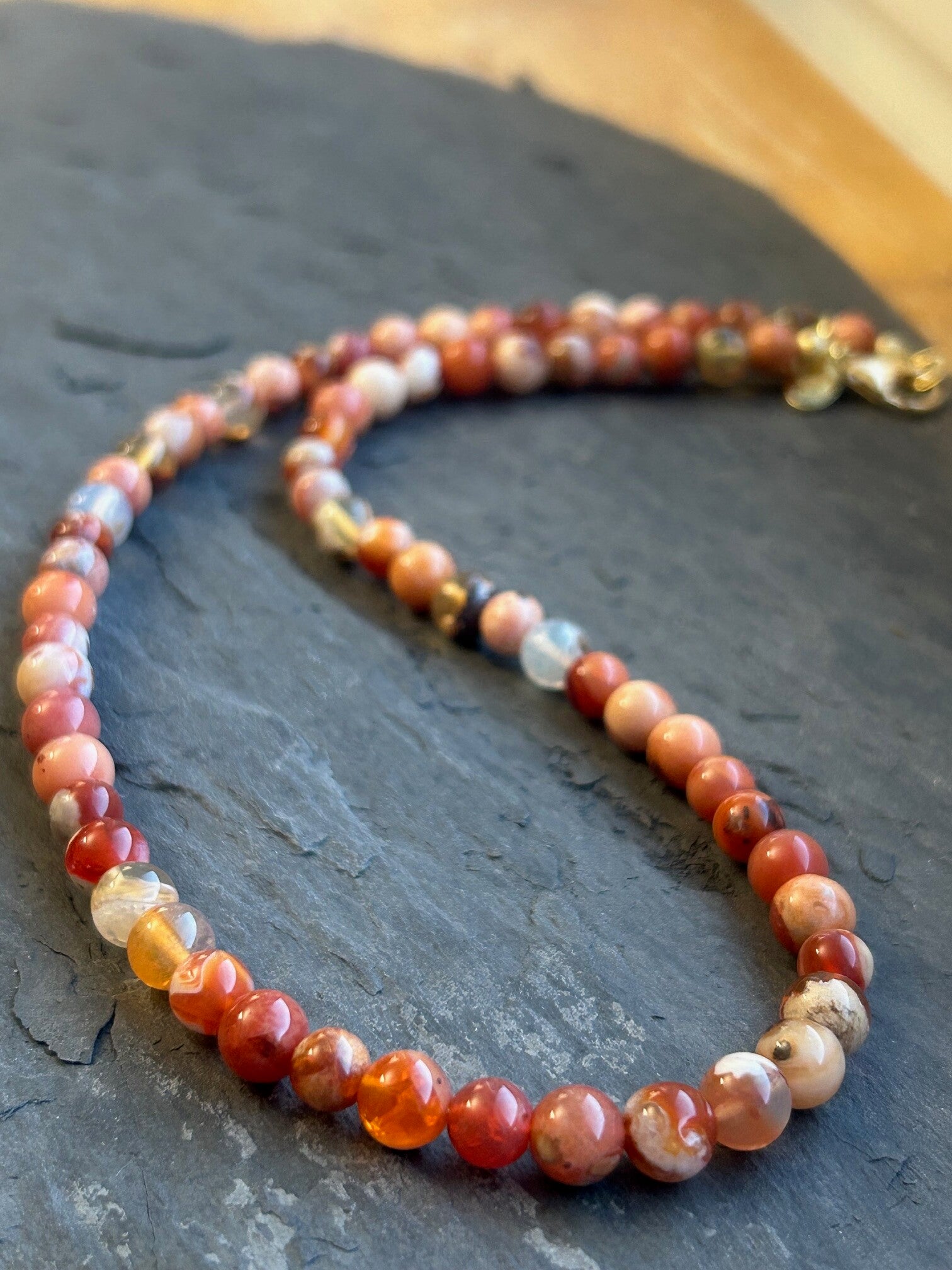 Halskette - Feueropal (H571)