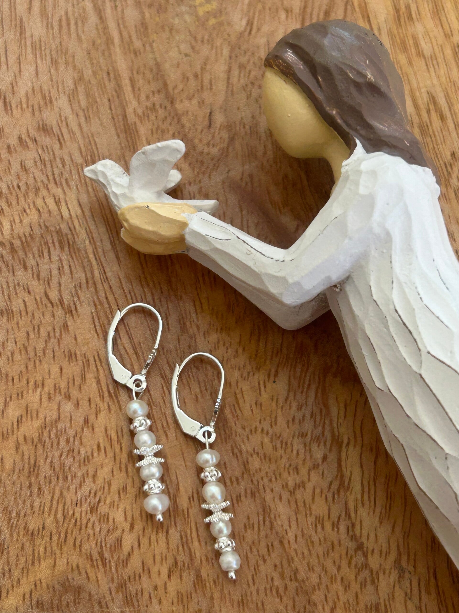 Ohrringe - Süsswasserperle (O465)