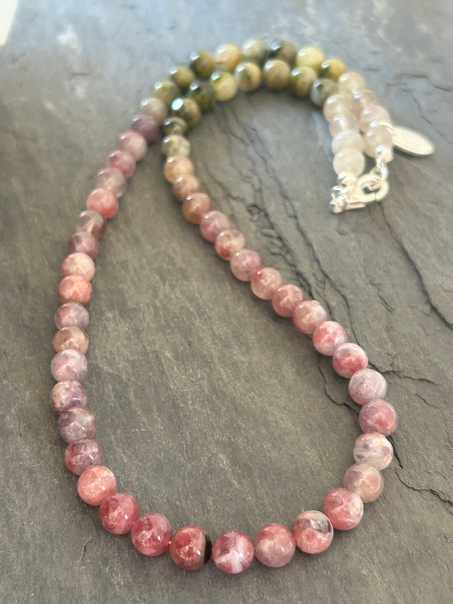 Halskette - Turmalin bunt (H516)