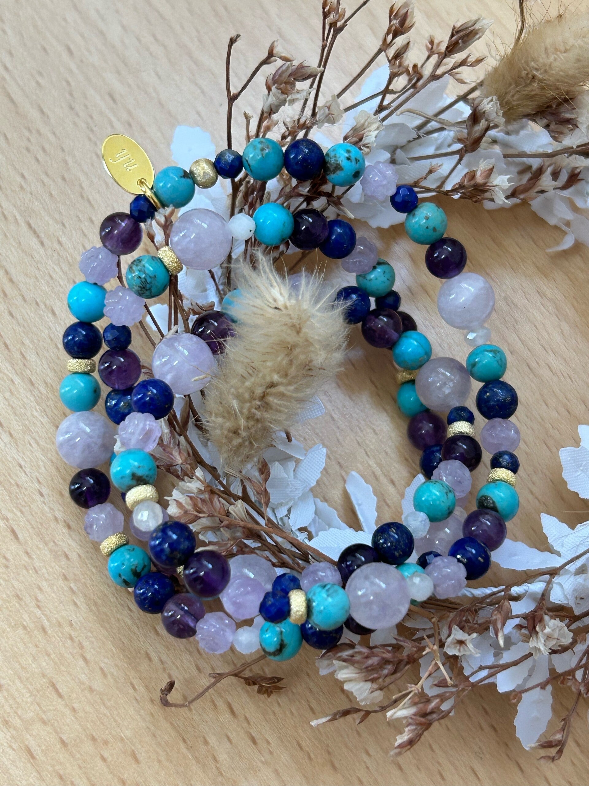 Armband (3-fach) - Wickelarmband "das Bezaubernde" (A485)