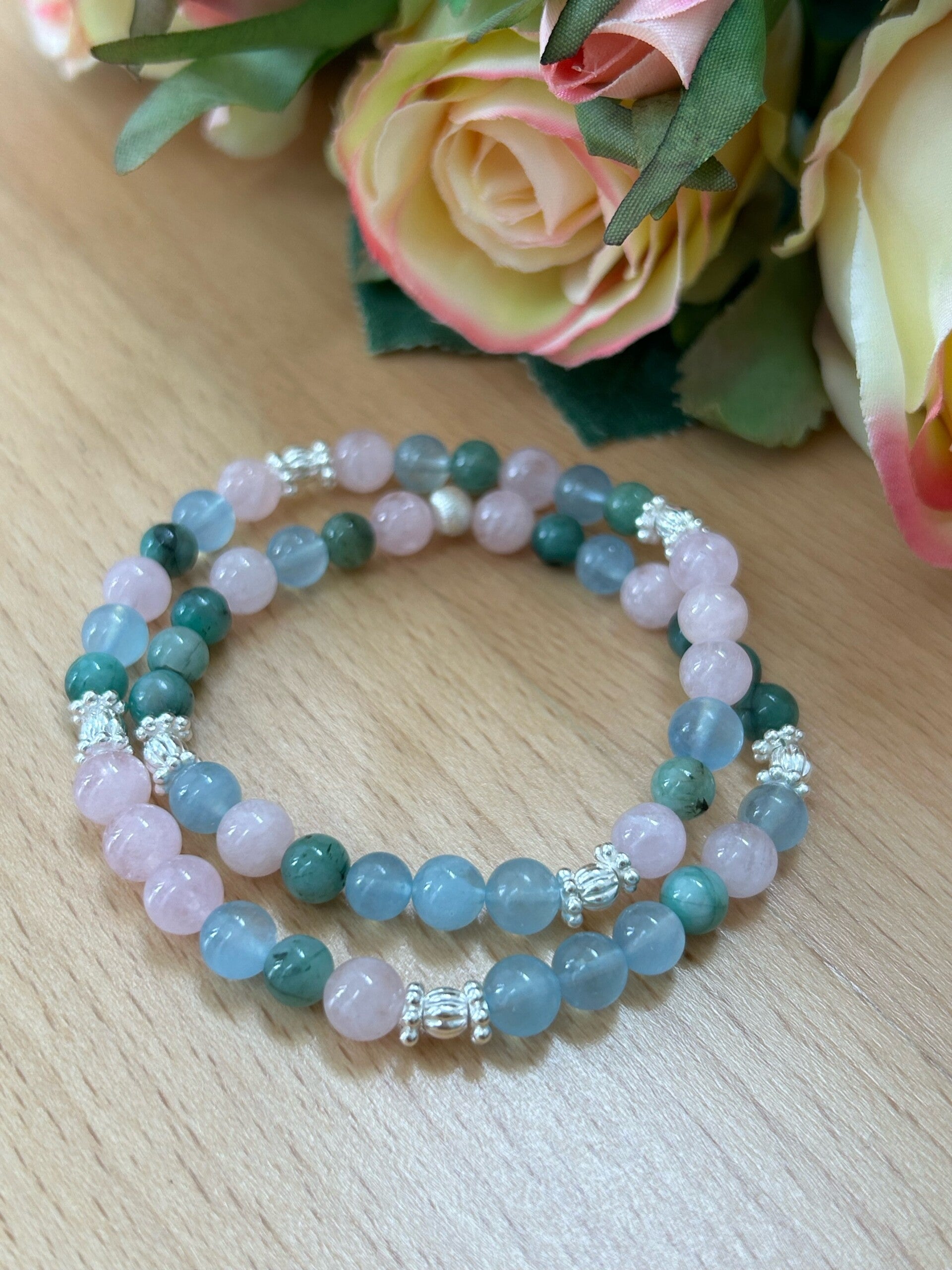 Armband (2-fach) - Wickelarmband das Erfrischende (A449)