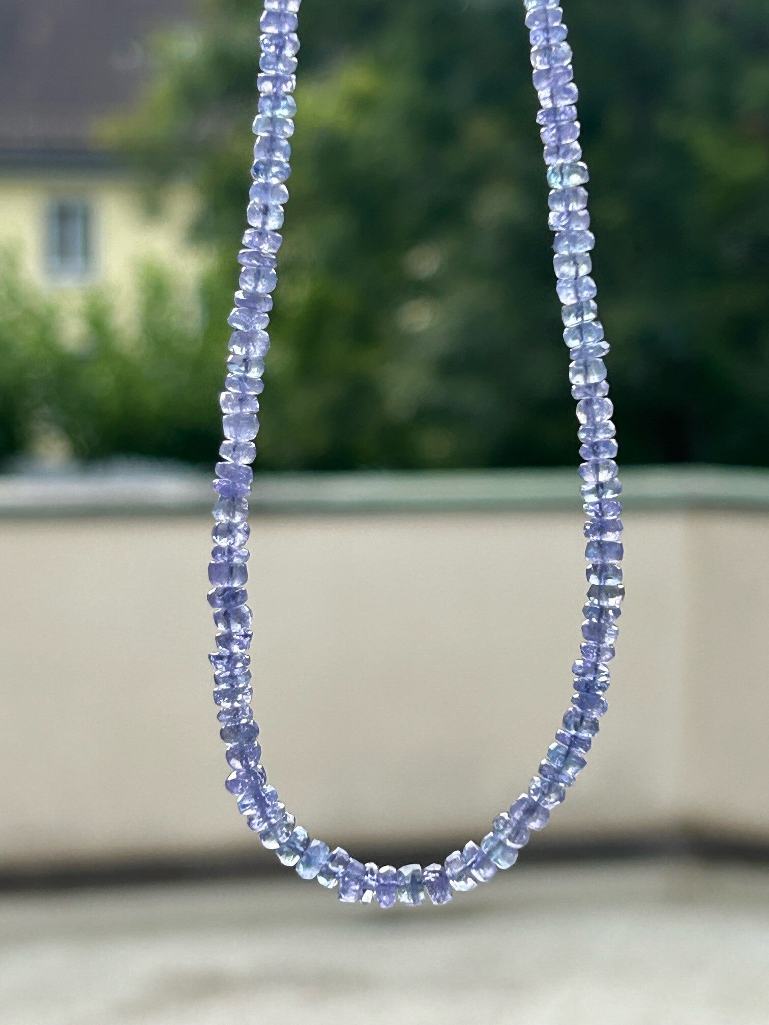 Halskette - Tansanit (sehr selten) (H384)