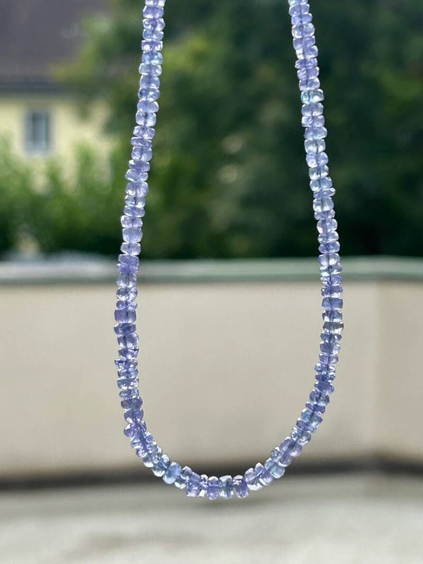 Halskette - Tansanit (sehr selten) (H384)